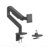 Desk Mount for TV & Monitors (Full Motion Spring),For screens 13" to 42",C-Clamp or Grommet Assembly,VESA compatibility:all between 75x75mm to 200x200mm -check the dimensions of the four moun