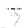 Neomounts NM-D775DXWHITE Monitor arm 10-32" - gas spring - Topfix - 180°-stop