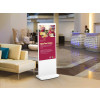 Allsee Technologies L55HD9W Signage Display Totem design 139.7 cm (55") LCD Wi-Fi 450 cd/mÂ² Full HD White Built-in processor Android 7.1 24/7 L55HD9W