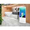 Allsee Technologies L55HD9W Signage Display Totem design 139.7 cm (55") LCD Wi-Fi 450 cd/mÂ² Full HD White Built-in processor Android 7.1 24/7 L55HD9W
