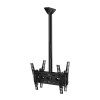 B-Tech Back-to-Back Universal Flat Screen Ceiling Mount with Tilt (VESA 400) - 1.5m 50mm Pole