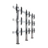 B-Tech SYSTEM X - 3 x 3 Universal Bolt-Down Videowall Mounting System with Micro-Adjustment for 46-55" screens BT8372-3X3/BS