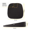 Fellowes Seat Cushion for Office Chair Breyta Wedge Seat Cushion with Coccyx Cut Out - 100119849