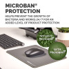 Fellowes Breyta XL Mouse Mat with Non-Slip Base XL Mouse Pad with Antibacterial Protection Grey - 100139316
