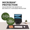 Fellowes Computer Desk Mat with Non-Slip Base Breyta Desk Mat with Antibacterial Protection Black - 100139320