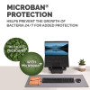 Fellowes Computer Desk Mat with Non-Slip Base Breyta Desk Mat with Antibacterial Protection Grey - 100139321