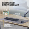 Fellowes Computer Desk Mat with Non-Slip Base Breyta Desk Mat with Antibacterial Protection Grey - 100139321