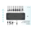 I-Tec USB 3.0 USB-C Thunderbolt 3 Dual Display Docking Station Gen2 + Power Delivery 100W DC20V135WUK