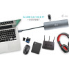 USB-C Metal Nano Docking Station 4K HDMI LAN with Power Delivery 100W + i-tec Universal Charger 100W