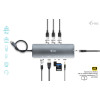 i-tec USB-C Metal Nano Docking Station 4K HDMI LAN with Power Delivery 100W + Universal Charger 100W - C31NANOLANPD100UK