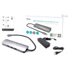 USB-C Metal Nano Docking Station 4K HDMI LAN with Power Delivery 100W + i-tec Universal Charger 100W