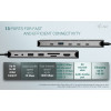 USB-C Metal Nano 3x Display Dock, 2x HDMI 1x USB-C video + Power Delivery 140W