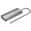 USB-C Metal Nano 3x Display Dock, 2x HDMI 1x USB-C video with Power Delivery 140W + Universal Charger 140 W