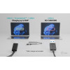 Universal Charging Metal HUB 2xUSB-C + 2x USB-A Port + Power Delivery 85W
