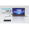 i-tec Universal KVM HUB 2x USB-C + 2x USB-A 3.0 - CAKVMHUB2A2C