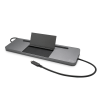 SB-C Metal Ergonomic 4K 3x Display Docking Station with Power Delivery 85 W + i-tec Universal Charger 100 W