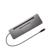 i-tec Metal SB-C Ergonomic 4K 3x Display Docking Station with Power Delivery 85 W + Universal Charger 100 W - C31FLATPRO100UK