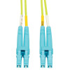 Tripp Lite N820-10M-OM5 100G Duplex Multimode 50/125 OM5 LSZH Fiber Optic Cable (LC/LC), Lime Green, 10 m