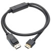 P582-003-HD-V4A DisplayPort 1.4 to HDMI Active Adapter Cable (M/M), 4K 60 Hz, 4:4:4, HDR, HDCP 2.2, 3 ft. (0.9 m)