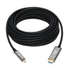 Tripp Lite U444F3-15M-H4K6 High-Speed USB-C to HDMI Fiber Active Optical Cable (AOC) - UHD 4K 60 Hz, HDR, CL3 Rated, Black, 15 m (49 ft.)