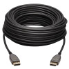 Tripp Lite P580F3-25M-8K6 DisplayPort Active Optical Cable (AOC), 8K 60 Hz (M/M), CL3 Rated, Latching Connectors, Black, 25 m (82 ft.)