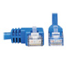 N204-015-BL-LA Left-Angle Cat6 Gigabit Molded UTP Ethernet Cable (RJ45 Left-Angle M to RJ45 M), Blue, 15 ft. (4.57 m)