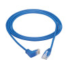N204-S07-BL-DN Down-Angle Cat6 Gigabit Molded Slim UTP Ethernet Cable (RJ45 Right-Angle Down M to RJ45 M), Blue, 7 ft. (2.13 m)