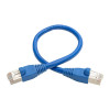 N262-001-BL Cat6a 10G Snagless Shielded STP Ethernet Cable (RJ45 M/M), PoE, Blue, 1 ft. (0.31 m)