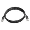N262-005-BK Cat6a 10G Snagless Shielded STP Ethernet Cable (RJ45 M/M), PoE, Black, 5 ft. (1.52 m)