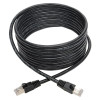 N262-015-BK Cat6a 10G Snagless Shielded STP Ethernet Cable (RJ45 M/M), PoE, Black, 15 ft. (4.57 m)