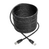 Tripp Lite N262-025-BK Cat6a 10G Snagless Shielded STP Ethernet Cable (RJ45 M/M), PoE, Black, 25 ft. (7.62 m)