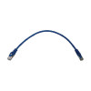 N262-S01-BL Cat6a 10G Snagless Shielded Slim STP Ethernet Cable (RJ45 M/M), PoE, Blue, 1 ft. (0.3 m)