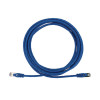 N262-S15-BL Cat6a 10G Snagless Shielded Slim STP Ethernet Cable (RJ45 M/M), PoE, Blue, 15 ft. (4.6 m)