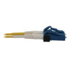 Tripp Lite N370X-01M 400G Duplex Singlemode 9/125 OS2 Switchable Fiber Optic Cable (LC/UPC M/M), LSZH, Yellow, 1 m (3.3 ft.)