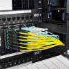 N390-01M-8LC-AP MTP/MPO (APC) to 4xLC (UPC) Singlemode Breakout Patch Cable, 40/100 GbE, QSFP+ 40GBASE-PLR4, Plenum, Yellow, 1 m (3.3 ft.)