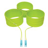 Tripp Lite N820-25M-OM5 100G Duplex Multimode 50/125 OM5 LSZH Fiber Optic Cable (LC/LC), Lime Green, 25 m