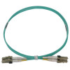 N820X-01M 400G Multimode 50/125 OM3 Switchable Fiber Optic Cable (Duplex LC-PC M/M), LSZH, Aqua, 1 m (3.3 ft.)