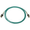 N820X-02M 400G Multimode 50/125 OM3 Switchable Fiber Optic Cable (Duplex LC-PC M/M), LSZH, Aqua, 2 m (6.6 ft.)