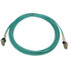Tripp Lite N820X-03M 400G Multimode 50/125 OM3 Switchable Fiber Optic Cable (Duplex LC-PC M/M), LSZH, Aqua, 3 m (9.8 ft.)