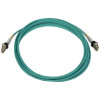 N820X-05M 400G Multimode 50/125 OM3 Switchable Fiber Optic Cable (Duplex LC-PC M/M), LSZH, Aqua, 5 m (16.4 ft.)
