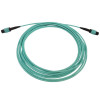 N844B-05M-12-P 40/100/400G Multimode 50/125 OM3 Fiber Optic Cable (12F MTP/MPO-PC F/F), LSZH, Aqua, 5 m (16.4 ft.)