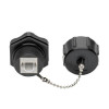 N206-KJ01-IND Keystone Jack Cat6/Cat5e, RJ45, Shielded, Dust Cap, Industrial - 110 Punch Down, IP68, TAA
