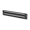 N252-048 48-Port Cat6 Patch Panel - UTP, 110 Punch Down, RJ45, 2U, TAA