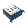 N484-3M8L12S 40/100Gb Singlemode Fiber Breakout Cassette, 40Gb to 4 x 10Gb, 100Gb to 4 x 25Gb, (x3) 8-Fiber MTP/MPO (APC) to (x12) LC (UPC) Duplex 9/125, N484 Chassis