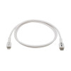 Tripp Lite M102AB-01M-WH Safe-IT USB-C to Lightning Sync/Charge Antibacterial Cable (M/M), MFi Certified, White, 1 m (3.3 ft.)