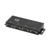 Tripp Lite U208-004-IND 4-Port RS-422/RS-485 USB to Serial FTDI Adapter with COM Retention (USB-B to DB9 F/M)