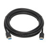 U325-015 USB 3.0 SuperSpeed A to A Cable for USB 3.0 All-in-One Keystone/Panel Mount Couplers (M/M), Black,15 ft. (4.6 m)