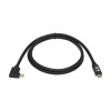 Tripp Lite U420-01M-G25ARA USB-C Cable (M/M) - USB 3.2 Gen 2 (10 Gbps), 5A (100W) Rating, Thunderbolt 3 Compatible, Right-Angle Plug, 1 m (3.3 ft.)