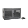 16-Device USB Charging Station Cabinet with Sync for iPad and Android Tablets, Wall-Mount and Cart Options, 230V, BS1363 to C13 Plug, Black