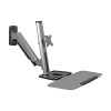 WWSS1332W WorkWise Wall-Mounted Workstation, Single Display